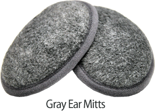 Gray Ear Mitts
